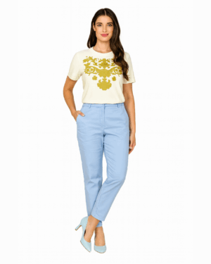 Calça com Elástico cintura Manuela